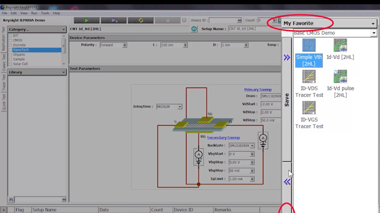 B A Semiconductor Device Parameter Analyzer Keysight